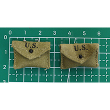 1:6 Scale U.S. Ranger M1942 First Aid Pouch x 2 (OD Color)